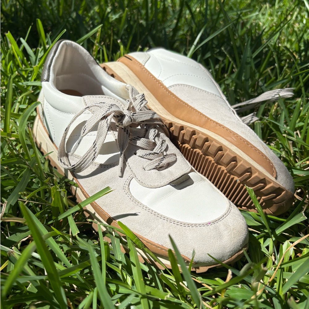 Universal Thread Cream and Brown Sneakers